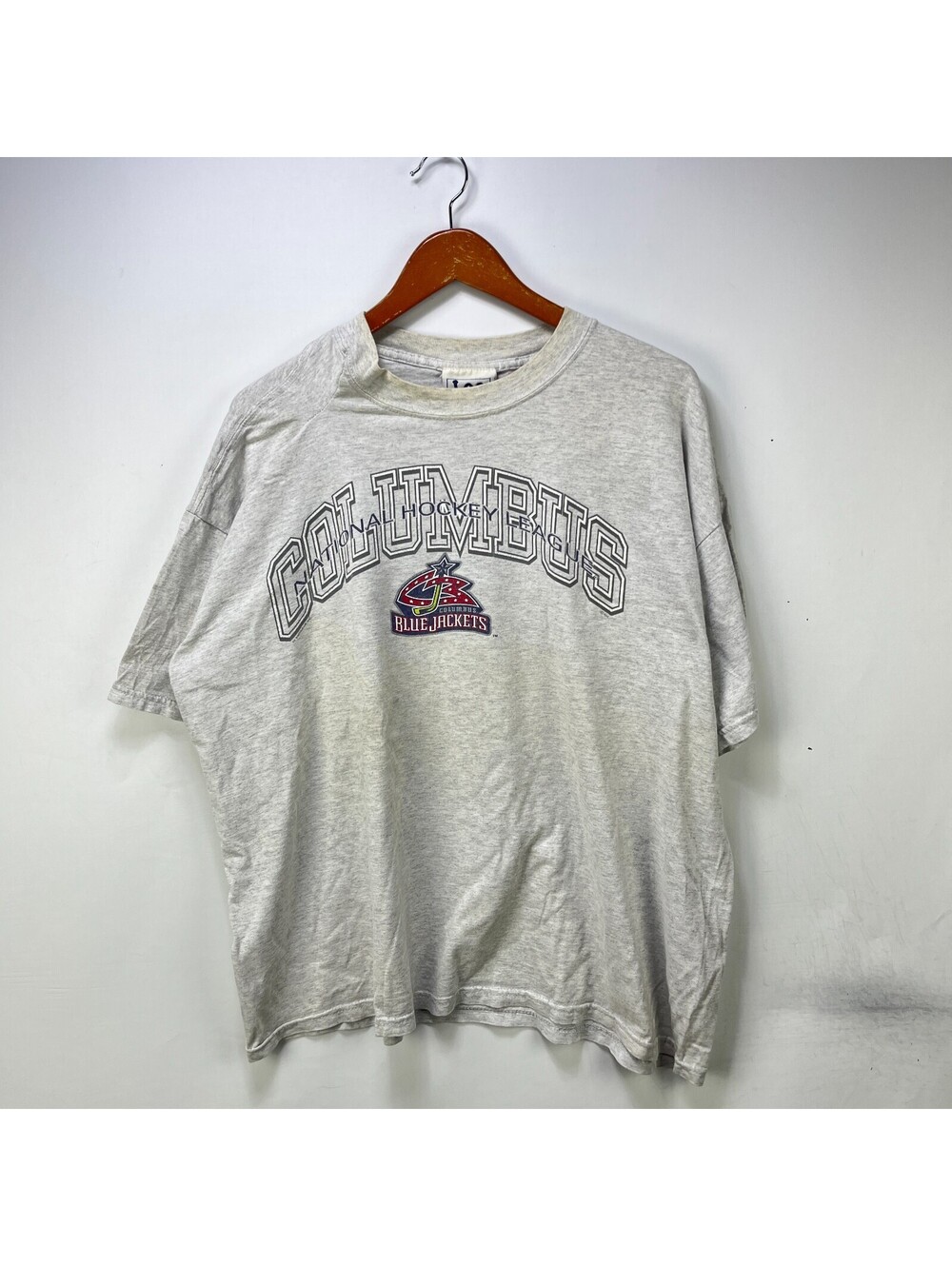Vintage 90s Columbus Blue Jackets NHL Hockey T‑Shirt 2XL